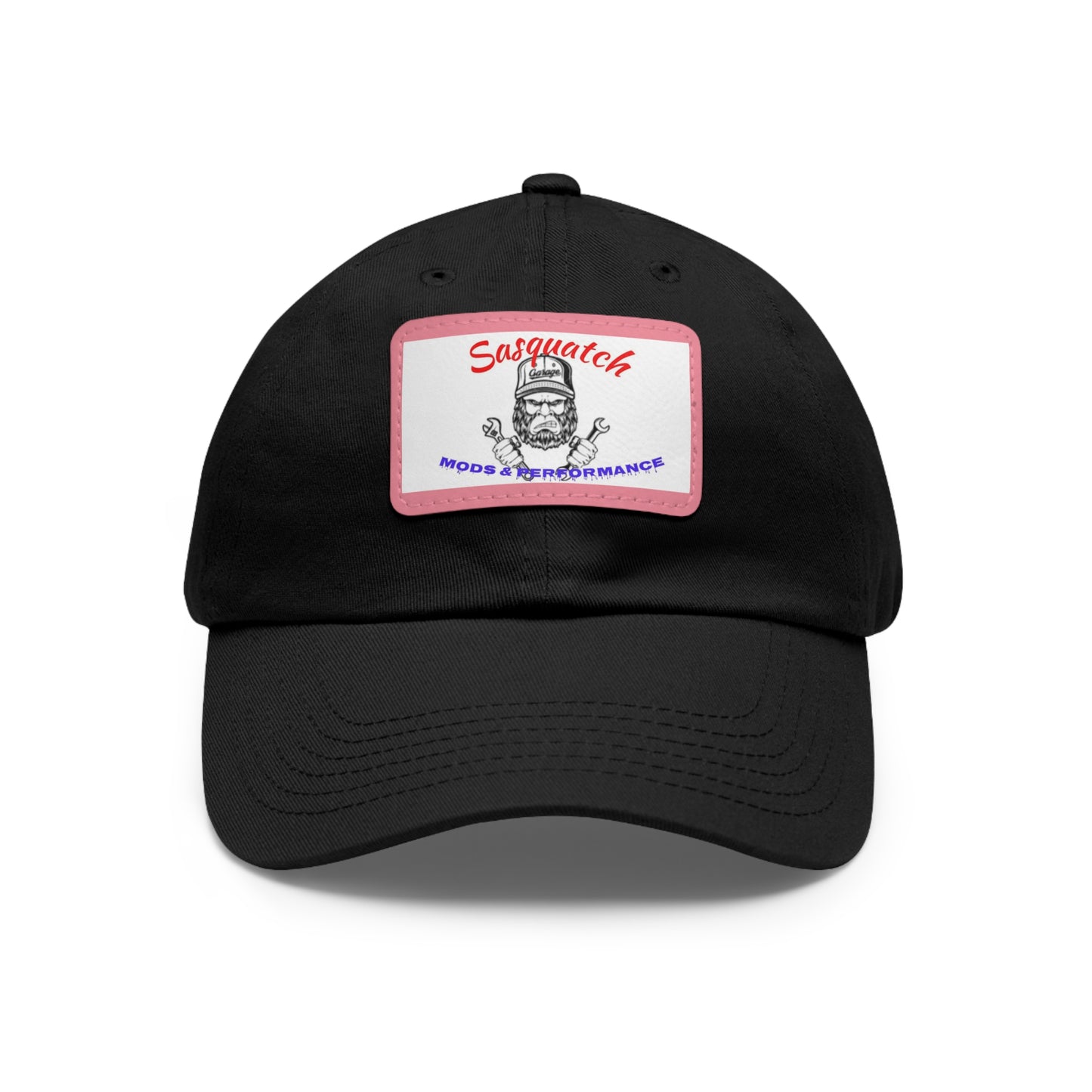 Dad Hat with Leather Patch (Rectangle)